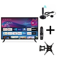 Pack completo Televisor Miray MS32-E204 LED HD Smart 32 + Rack Movil + Antena